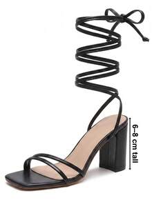 Women Heeled Sandals - Black - View 10