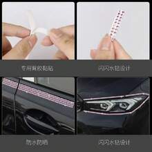 Self-Adhesive Crystal Rhinestone Inlaid Tape, Suitable For Handmade DIY Decoration Ribbon - H-Fresh Blue - View 7