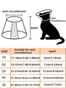 1pc Pet Recovery Collar Protective Cover Cat Dog Anti-Lick Anti-Bite - White - View 9