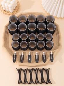 Heatless Hair Curler Set Self-Adhesive Hair Rollers DIY Hair Styling Tools Suitable For Natural Hair And Wigs Travel Essential Accessories Affordable Hair Curling Tools - Multicolor - View 3