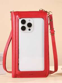 New Touchscreen Phone Bag For Women, Fashionable Dual-Use Phone Pouch, Crossbody Versatile Student Small Shoulder Bag - Multicolor - View 15