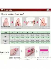 1Pc Women's Ring, Suitable For Wedding, Engagement, Anniversary, Party Wear, Valentine's Day Gift. No Box. - Ring - View 6