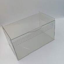 1pc Transparent Acrylic Lizard Habitat, Small Reptile Amphibian Pet Square Terrarium, Suitable For Wolf Spider, Scorpion, Gecko, Etc., High Ventilation And Transparency, Easy To Observe Pet Daily Life - Clear - View 6