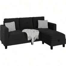 Recliner Slipcovers - Black - View 7