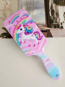 BEATURE 2pcs/1pc Pink Unicorn Pattern Air Cushion Comb, Scalp Massage Comb, Anti-Static, Durable ABS Handle, Nylon Bristles, Suitable For All Hair Types, High-Quality Air Cushion Comb. - Pink Unicorn - View 12