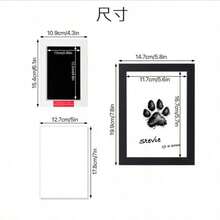 1/2/3/4/5pcs Inkless Pet Paw Print Keepsake (Includes 2 Cards), (Usage: Use With Red Text Facing Down) Pet Keepsake, Perfect For Commemorating Cat And Dog Growth, Preserving Precious Pet Memories, Valentine's Day Gift (Remove Hair Between Pet Paws For Best Results) - Multicolor - View 5