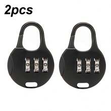 2pcs Small Metal 3-Digit Combination Lock, Travel Lock, Luggage Digital Lock, Backpack Lock, Minimalist Design, Suitable For Storage Lockers, Travel Bags, Gym - Combination Lock - View 13