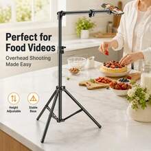 Heavy Duty 360° Panoramic Tripod Stand, Adjustable Phone & Camera Tripod With Rotating Tilt Head - View 4