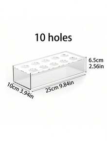 1pc Transparent Acrylic Flower Box Suitable For Weddings, Parties, Home Tabletop And Store Display, Multi-Hole Lid Design To Fix Flower Stems, Can Insert Roses And Artificial Flowers To Create Floral Arrangements, Transparent Box Body Can Hold Water For Freshness, Rectangular And Square Multiple Sizes Available, Enhances Scene Atmosphere, A Versatile Flower Container For Decoration And Storage - Multicolor - View 15