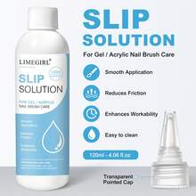 LIMEGIRL Nail Extension Kit, 4.06OZ Slip Solution Anti‑Stick Liquid For PolyGel Nails, 10 Sizes Nail Forms, Nail Tips, Nail Clips & Dual‑Ended Nail Brush Tool Set For Beginners - Multicolor - View 2