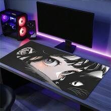 Alas Mouse XXL Motif Kucing dan Gadis untuk PC Gamer, Aksesoris Meja Kawaii, Alas Meja Komputer, Alas Keyboard dan Mouse, Alas Kabinet Anime untuk Bermain Game - View 4
