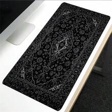 Black Persian Carpet Gaming Accessories Mouse Pad Computer Desk Xxl Mouse Mat Large Mousepad Mice Extra Large For Bears Pc - View 7