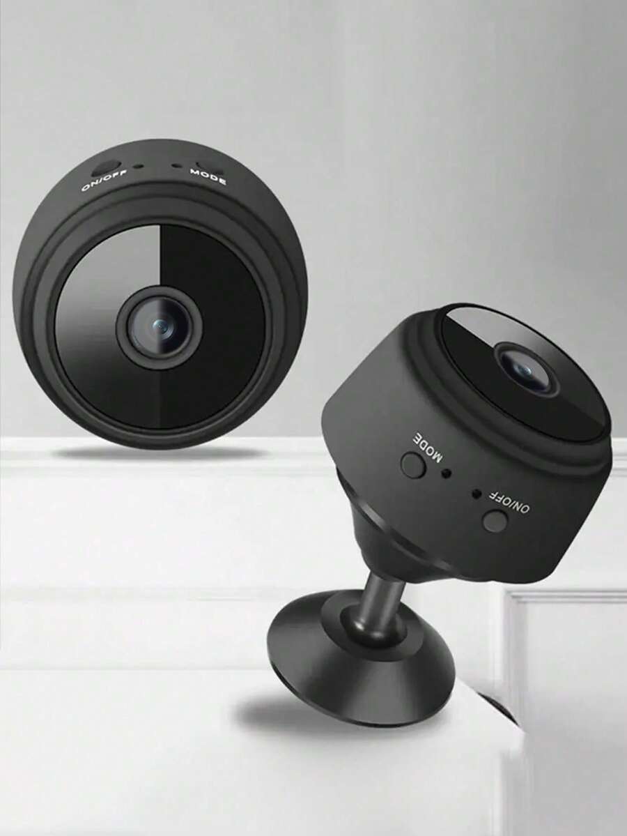 GENAI Mini WiFi Camera, Supports Real-Time Remote Viewing, Two-Way Audio And Motion Detection, Suitable For Home And Pet Monitoring - Black - View 1