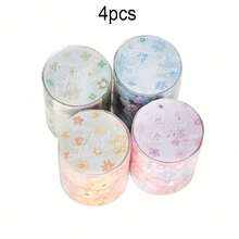 1PC/4PCS Floral Washi Tape, Little Flower Story Basic Decorative Stickers For Diary, Planner, DIY Scrapbooking - Multicolor - View 15