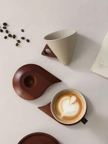 Limoges France 禮品咖啡套組|手沖情侶馬克杯與復古紋理卡布奇諾杯碟|專利防濺漏漏斗設計|工匠陶瓷,適合濃縮咖啡愛好者 - 彩色 - 查看 10