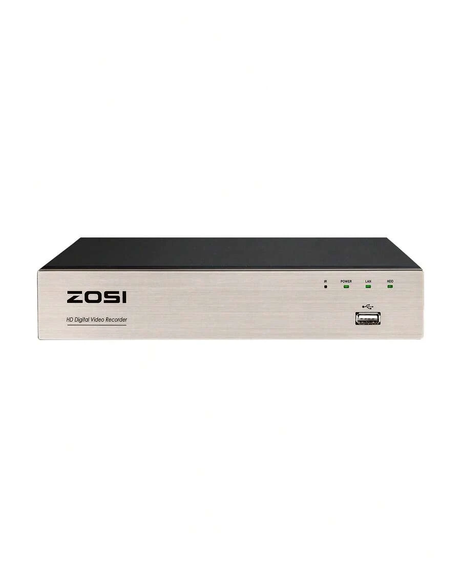 ZOSI 8-Channel 2MP Hybrid 4-In-1 DVR Surveillance Video Recorder With Human Detection, Remote Access For HD-TVI, CVI, AHD, And CVBS 720P/1080P Analog Security Camera, No HDD - View 1