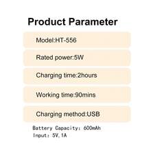 Hatteker 1pc 5-In-1 Women's Electric Shaver USB Rechargeable Home Hair Removal Device For Armpits, Legs, Bikini Area, Pubic Hair Trimmer - View 6