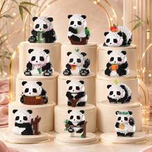 Cute Panda Mini Building Blocks Set, Micro Particle DIY Assembly Toy, Desktop Decoration, Children & Adult Holiday Birthday New Year Gift, Exquisite Small Gift - Panda - View 4
