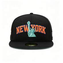 New Era New York Knicks Black Statue Of Liberty NBA Champions Cap 77520 - Black - View 2