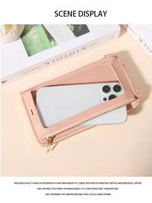 New Touchscreen Phone Bag For Women, Fashionable Dual-Use Phone Pouch, Crossbody Versatile Student Small Shoulder Bag - Multicolor - View 12