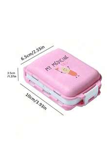 Cute Pill Pattern Small Pill Box, Portable Minimalist Pill Box With 3 Compartments, Suitable For Home And Travel, Portable Travel Mini Pill Box, Waterproof And Moisture-Proof Pill Box, Suitable For Storing Pills, Pill Rings And Other Small Items, Wedding Bride Gift, Mother Gift, Birthday Gift, Holiday Souvenir, Back To School Gift, Graduation Gift - Multicolor - View 10