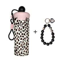 1PC 600ML Simple Leopard Print, Personalized Leopard Print, Stylish Leopard Pattern Stainless Steel Thermal Cup, Dual-Use Coffee Cup, Portable Straw Cup, Lanyard Thermal Cup, Suitable For Office, Home, Gift Recommendation, Coffee/Milk/Tea - Multicolor - View 10