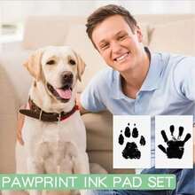 1/2/3/4/5pcs Inkless Pet Paw Print Keepsake (Includes 2 Cards), (Usage: Use With Red Text Facing Down) Pet Memorial, Perfect For Commemorating Cat And Dog Growth, Preserving Precious Pet Memories, Valentine's Day Gift (Remove Hair Between Pet Paws For Best Results) - Multicolor - View 3