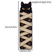 Fun Halloween‑Themed Cat‑Shaped Acrylic Bookmarks, Creative And Cute Vampire, Mummy And Ghost Cat Page Markers, Reading Decorative Accessories, Perfect Halloween Gifts For Cat Lovers And Book Lovers - One Size Fits All - View 3