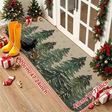 1/2/3pcs Christmas Theme Kitchen Rugs, Flannel Kitchen Rugs, Comfortable Soft Absorbent Non-Slip Machine Washable With Non-Slip Backing, Suitable For Entryway, Living Room, Bedroom, Kitchen, Dining Room, Bathroom, Laundry Room, Patio, Hallway, Multi-Functional Home Floor Mat, Christmas Holiday Decoration Rug - Multicolor - View 15