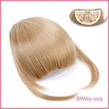 Synthetic Fiber French Bangs Clip-In Hair Piece, Lightweight Front Hair Extensions With Sideburns, For Women, Pure Black, Halloween - Multicolor - View 26