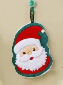 1pc/4pcs-Christmas Theme Hand Towel Christmas Tree Gingerbread Man Bell Santa Claus Decorative Towel Super Absorbent Soft No Shedding Multi-Purpose - Multicolor - View 8