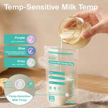 MAMIJOY 10pcs/30pcs/100pcs Breast Milk Storage Bags, 150ml Breastmilk Storage Bags With Spout, Self-Standing Bags, Space-Saving, Portable - Multicolor - View 9