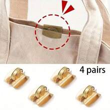 1 Pair Magnetic Snap Faux Leather Bag Clasp Invisible Seamless Metal Secret Button Handbag Wallet Decoration Durable Snap Fastener DIY Craft Accessories - Magnetic Clasp - View 8