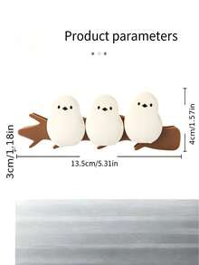 Cute 3D Bird-Shaped Magnetic Food Sealing Clips, Strong Magnet Snack & Bread Bag Clips, Refrigerator Magnet Decor, Reusable Bag Clips - Multicolor - View 4
