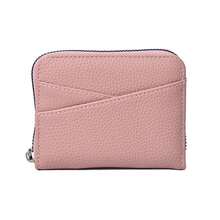 Litchi Texture Japanese Style Niche Zipper Wallet Coin Purse Multi-Function Coin Storage Bag Large Capacity - Multicolor - View 14