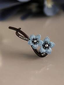 1/2pcs Minimalist Fashion Flower Hair Claw Clip Twist Design Elegant Women's Hair Accessory - Multicolor - View 10