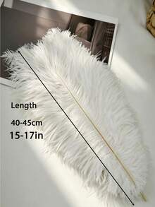 10pcs Soft Artificial Feather Wedding Decoration Vase Candle Holder Carnival Party DIY Headpiece Mask Wall Decor Handmade Jewelry Accessories Feather Material - Multi-color - View 6