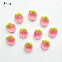 5/10/15pcs Peach Fridge Magnets, Cute 3D Resin Fruit Fridge Stickers, Kitchen Decor Message Board Magnets, Refrigerator Accessories, Home Decor - Multicolor - View 10