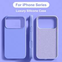 適用於 iPhone 18 Pro Max 18 Pro 17 Pro 17 Pro Max 17 液態矽膠 3 層全包覆軟膠手機殼，清新夏季配色，防震保護殼附防刮微纖維內裡，兼容 13 11 16 Pro Max 15 14 Plus 12 Mini XS Max 7 8 Plus - 淺藍色 - 查看 9