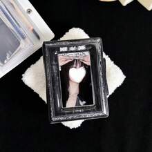 1 buah Album Penyimpanan Kartu Foto Idol Gaya Gelap, Tempat Penyimpanan Kartu Foto 3 Inci, Album Kartu Foto Portabel, Tempat Pelindung Koleksi Kartu Foto Idol, Album Foto dengan Penutup Jepit, Kotak Pelindung Kartu Foto YOUCHENGYOUPIN, Album Penyimpanan Kartu Foto Idol K-Pop, Cocok untuk Penyimpanan Kartu Foto Album K-Pop 3-3,5 Inci, Penyimpanan Foto Instan, dll. - Paket Kartu - View 1