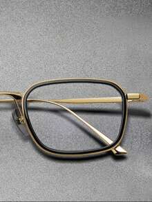 Men's Ultra-Light Pure Titanium Alloy Eyeglass Frames, Suitable For Large Faces, Metal Titanium Frame, Large Frame Eyeglass Frame - A - View 4