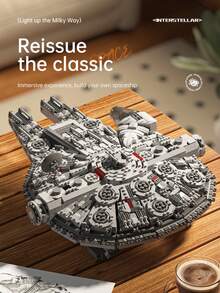 1681pcs Space Series Star River Warship Building Blocks Kit, DIY Assemble Spacecraft Model Toy,STEM Bricks Set,Desktop Display Decoration,Birthday Holiday Gift For Teens Adults,Collectible Display Toy For Space Fans - Multicolor - View 4