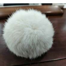 Cat Toy Rabbit Fur Ball Rabbit Fur Strip Real Rabbit Fur Teaser Ball Interactive Pet Toy Cat Teaser Stick With Built-In Catnip - Multicolor - View 4