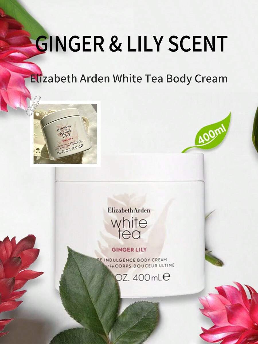 Elizabeth Arden White Tea Body Cream (Ginger Lily Scent), 400ml - Jiang Lily - View 1
