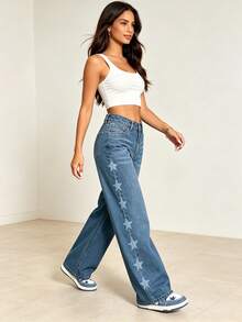 Women Jeans - Blue - View 7