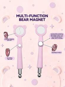 New 6-In-1 Cat Eye Magnetic Wand, 3D Cat Eye Effect, Strong Rotating 7-In-1 Design Wide-Light Glass Bead Pattern Magnetic Tool For Gel Nail Polish, Suitable For Women, Salons And Home DIY, Cat Eye Accessory, Round Magnetic Tool, Professional, With Automatic Glass Bead Adsorption Function, Suitable For Beginners, Magnetic Tool 3s Suction Super Strong Magnetic Force, Multi-Functional Wide-Light Cat Eye Magnetic Wand, Gift For Female Friends, Back To School Gift, Autumn Gift, Halloween Gift, Christmas Gift, Valentine's Day Gift - New Best Seller - View 6