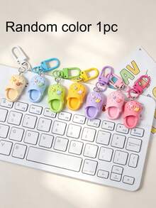 100/50/20/10/6/1 buah Gantungan Kunci Mini Berbentuk Bakiak Warna-warni, Set Gantungan Kunci Liontin Bakiak Mini Warna-warni dari Resin Kreatif, Cocok untuk Tas Wanita, Pria, Ransel, dan Hadiah - Beraneka warna - View 12