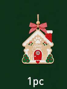 Custom Wooden Christmas Tree Ornament, Personalized Name Santa Hat Holiday Decor, Festive Rustic Christmas Style, Customized Hanging Wall Decoration, Customizable Name Tree Ornament, Christmas Party Decor, Holiday Keepsake Gift, Christmas Gift 2026 - Style B - View 29