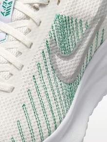 Nike New Women's RUN DEFY Sports Shoes, Fitness Shock Absorption Comfortable Breathable Casual Running Shoes - White/Green - View 7