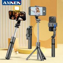 AXNEN Portable Selfie Stick, Extendable Selfie Stick Tripod With Wireless Remote And Tripod Base, Lightweight And Compact, Compatible With 15 14 13 12 Pro Xs Max X 8Plus, Android - Multicolor - View 3